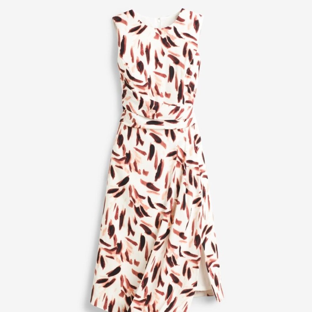 *5 for $25 Bundle Item* WHBM Printed Wrap Dress - Picture 4 of 13